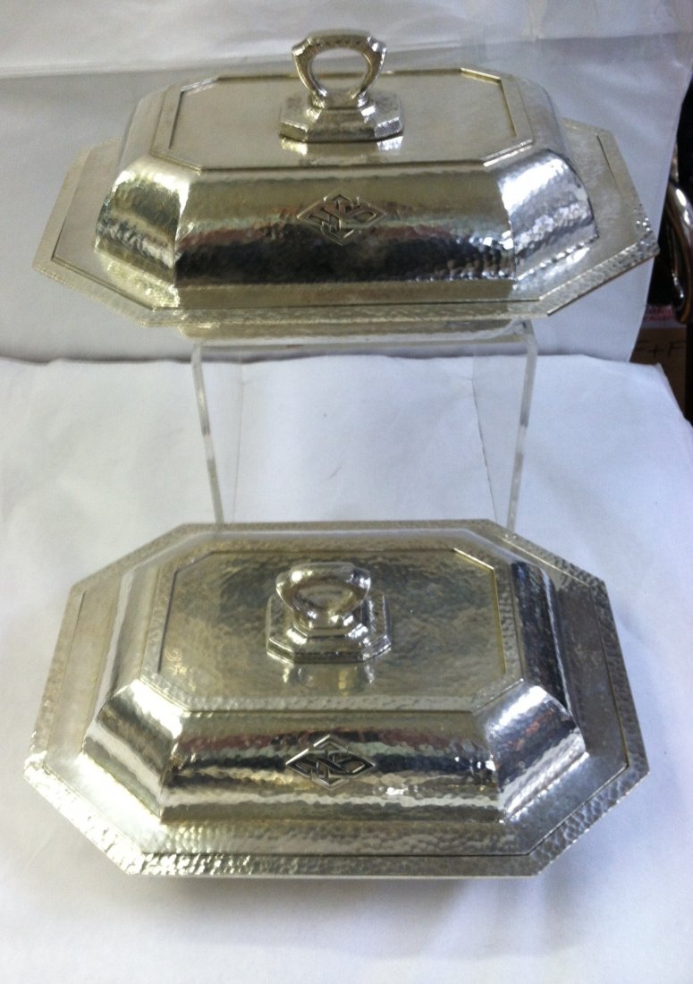 SET OF WALLACE ARTS & CRAFTS STERLING DINNER SUITE - 5