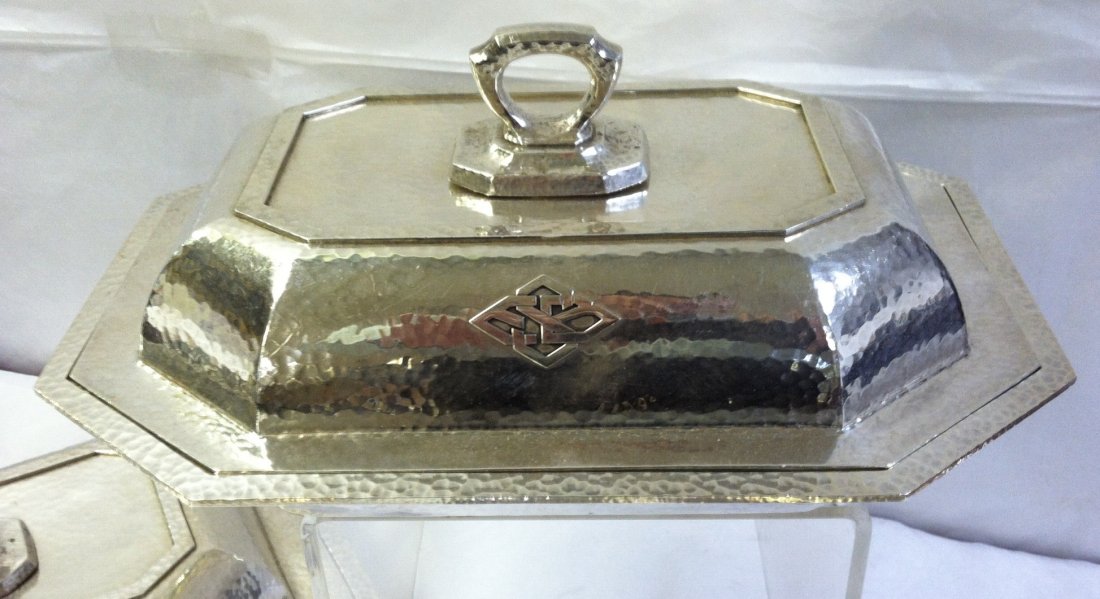SET OF WALLACE ARTS & CRAFTS STERLING DINNER SUITE - 9