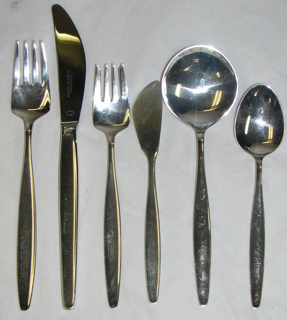 GEORG JENSEN ART DECO / MODERNE FLATWARE SET
