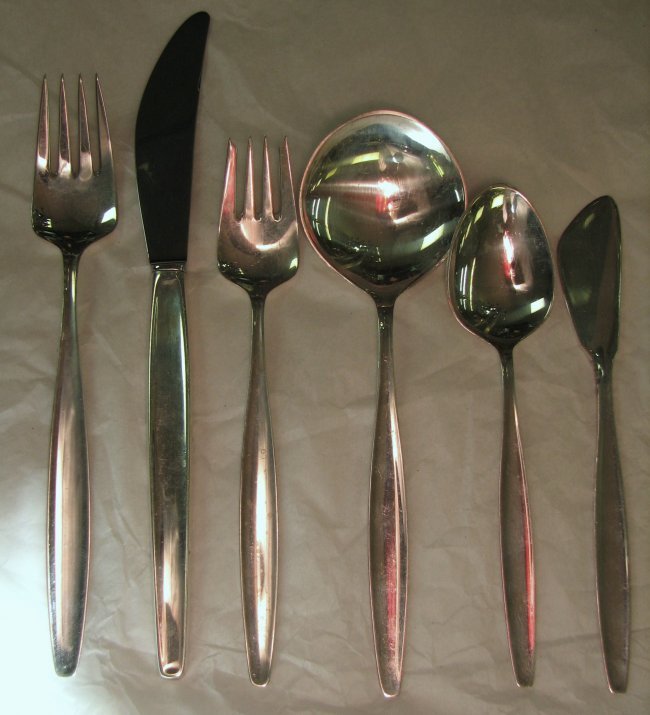 GEORG JENSEN ART DECO / MODERNE FLATWARE SET - 3