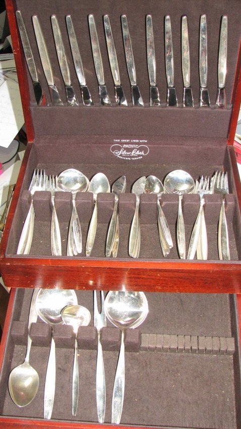 GEORG JENSEN ART DECO / MODERNE FLATWARE SET - 4