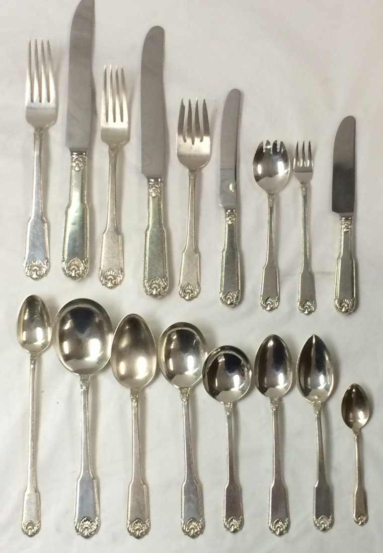 4 Queens Lace Sterling Silver Forks by international 7-3//4 inch fork