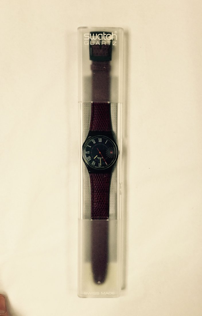 Swatch Watch 1991: Authentic Swatch Watch in the original box, never been used. It was purchased by prestigious collector Renato Pachetti 525 Park Avenue in second half of the twenties century.