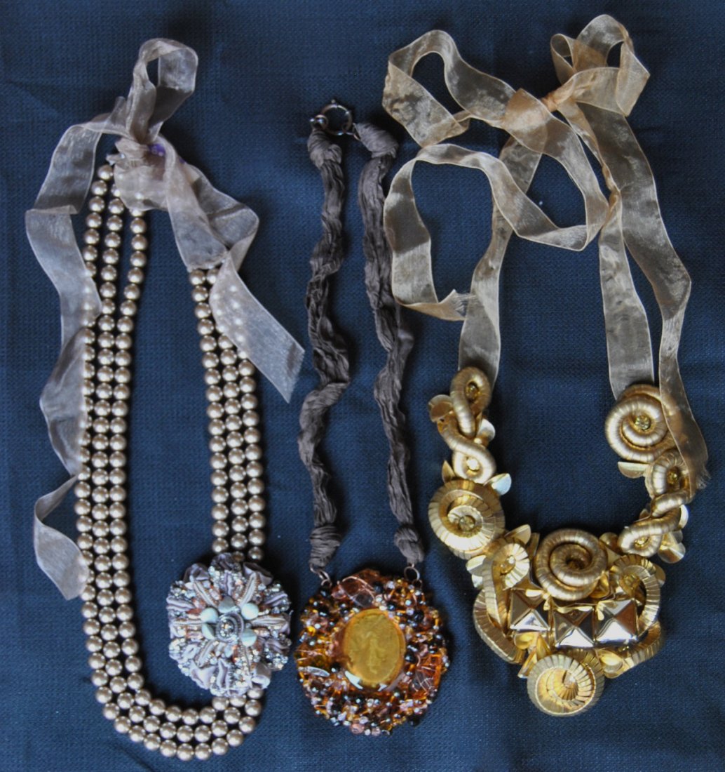 3 Large Designer Necklaces: 3 Large Designer Necklaces