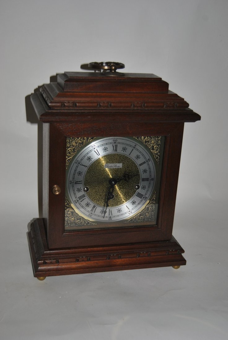 Charterhouse Reproduction Bracket Mantle Clock: Charterhouse Reproduction Bracket Mantle Clock; H:14"; W:11"