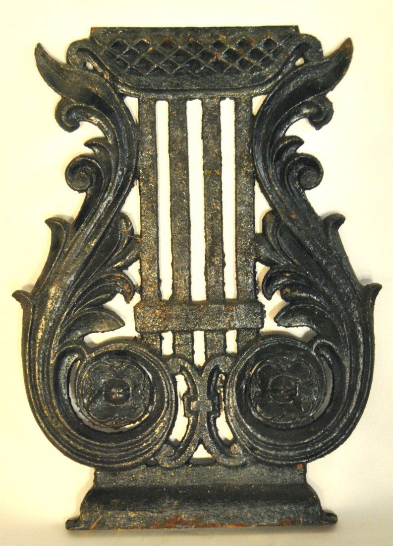 10 Cast Iron Architectural Harps: 10 Cast Iron Architectural Harps; 12"x16"