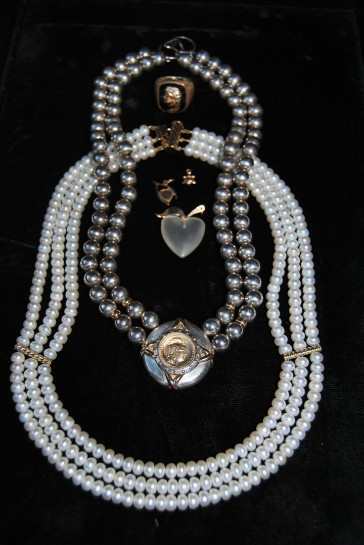 Two Necklaces and Misc. Jewelry: Two Necklaces and Misc. Jewelry