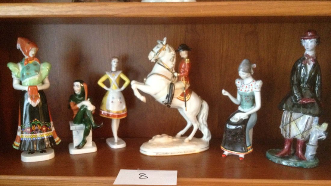 Six Figures inc Hollowhaza, Austrian etc: Six Figures inc Hollowhaza, Austrian etc. Tallest is 12". From the estate of Mavis Lopater, to benefit the Hans and Mavis Lopater Foundation