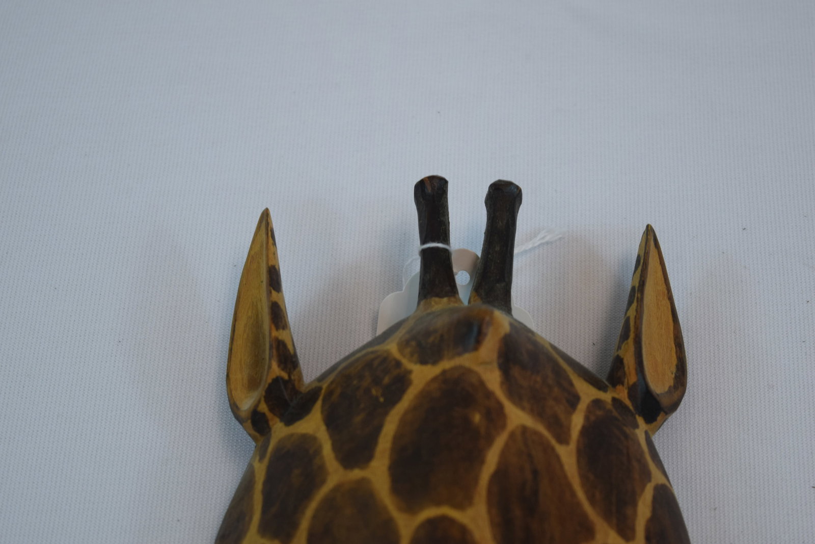 Hand-Carved Wooden Giraffe Mask Wall Art 14.5" x 5" x 2.5": Hand-Carved Wooden Giraffe Mask Wall Art 14.5" x 5" x 2.5"