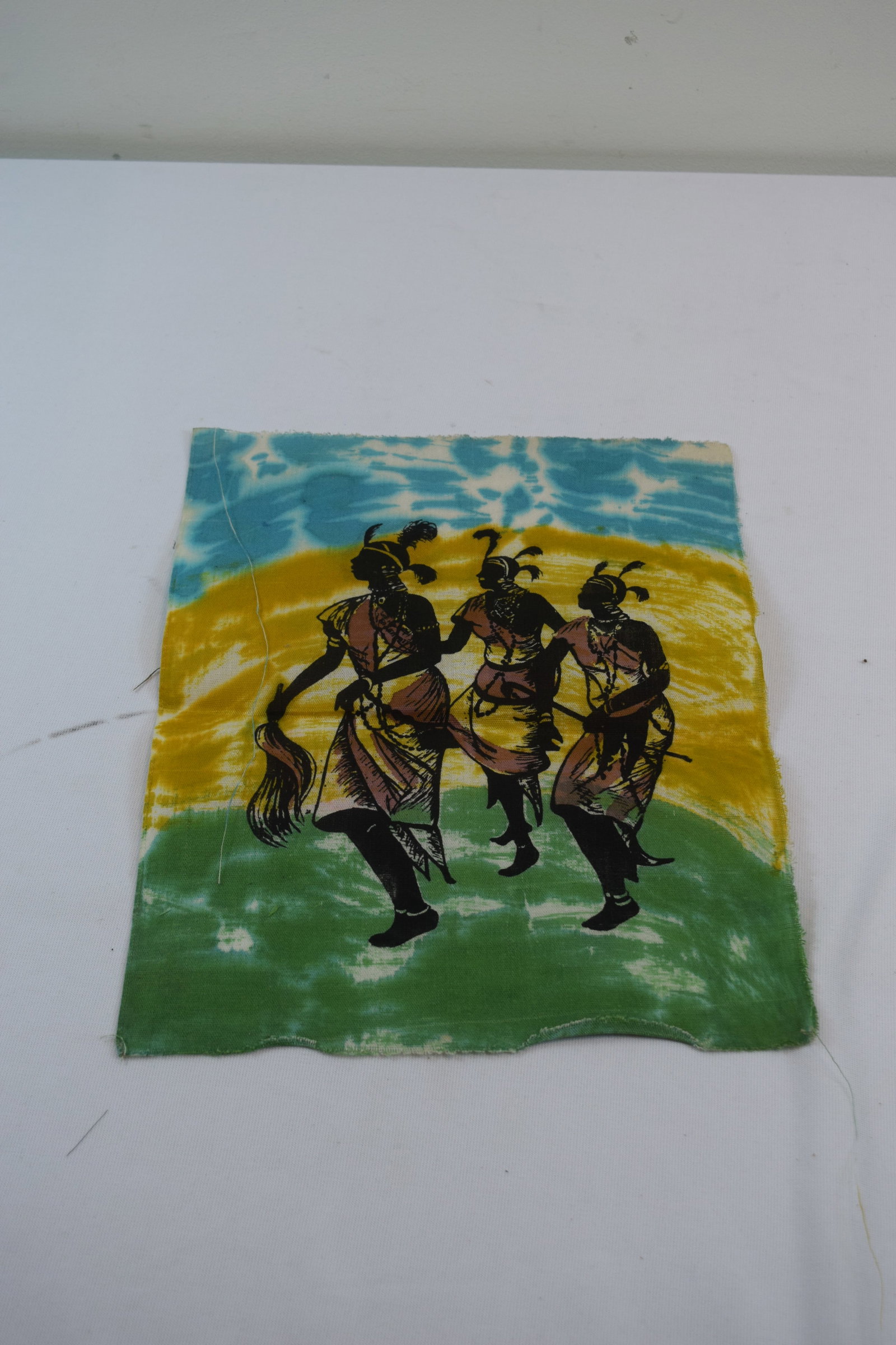 Unsigned African tribal unframed Batik Cloth (1 of 6)
