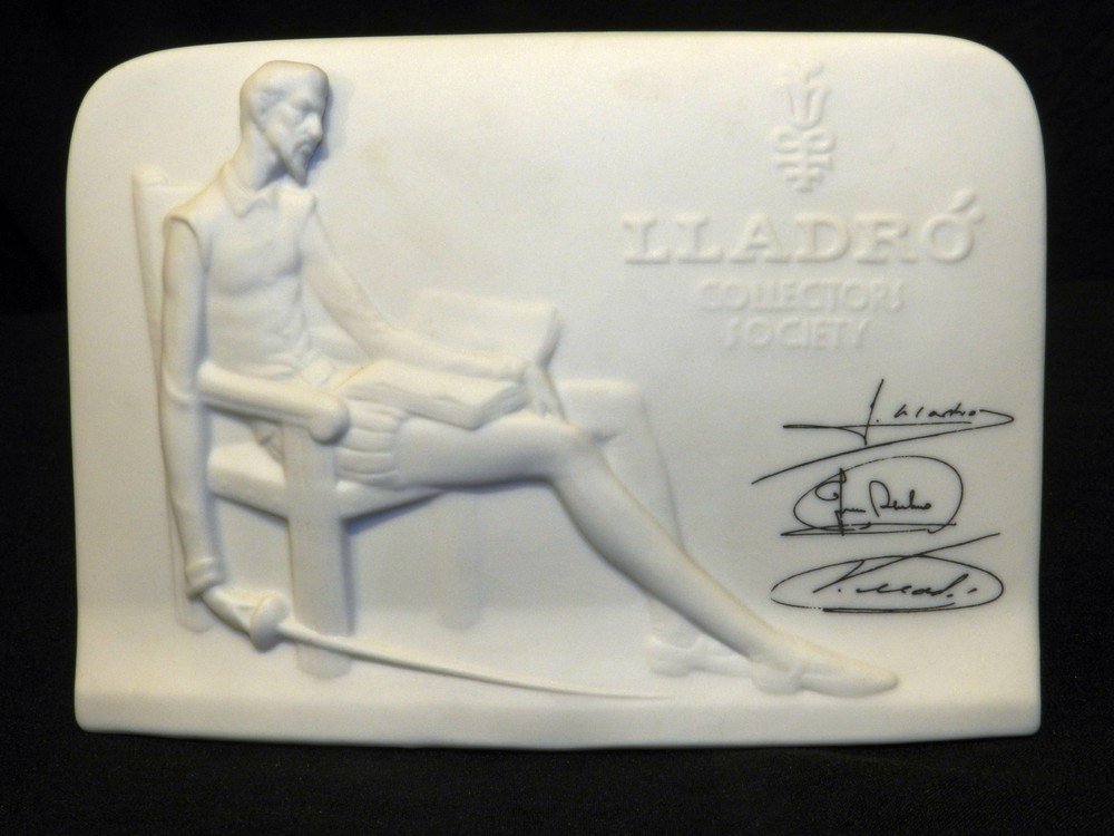 Lladro Collector's Society 1985 Don Quixote Plaque