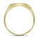 0.25 CTW Mens Pave-set Diamond Square Cluster Ring 10KT - 2