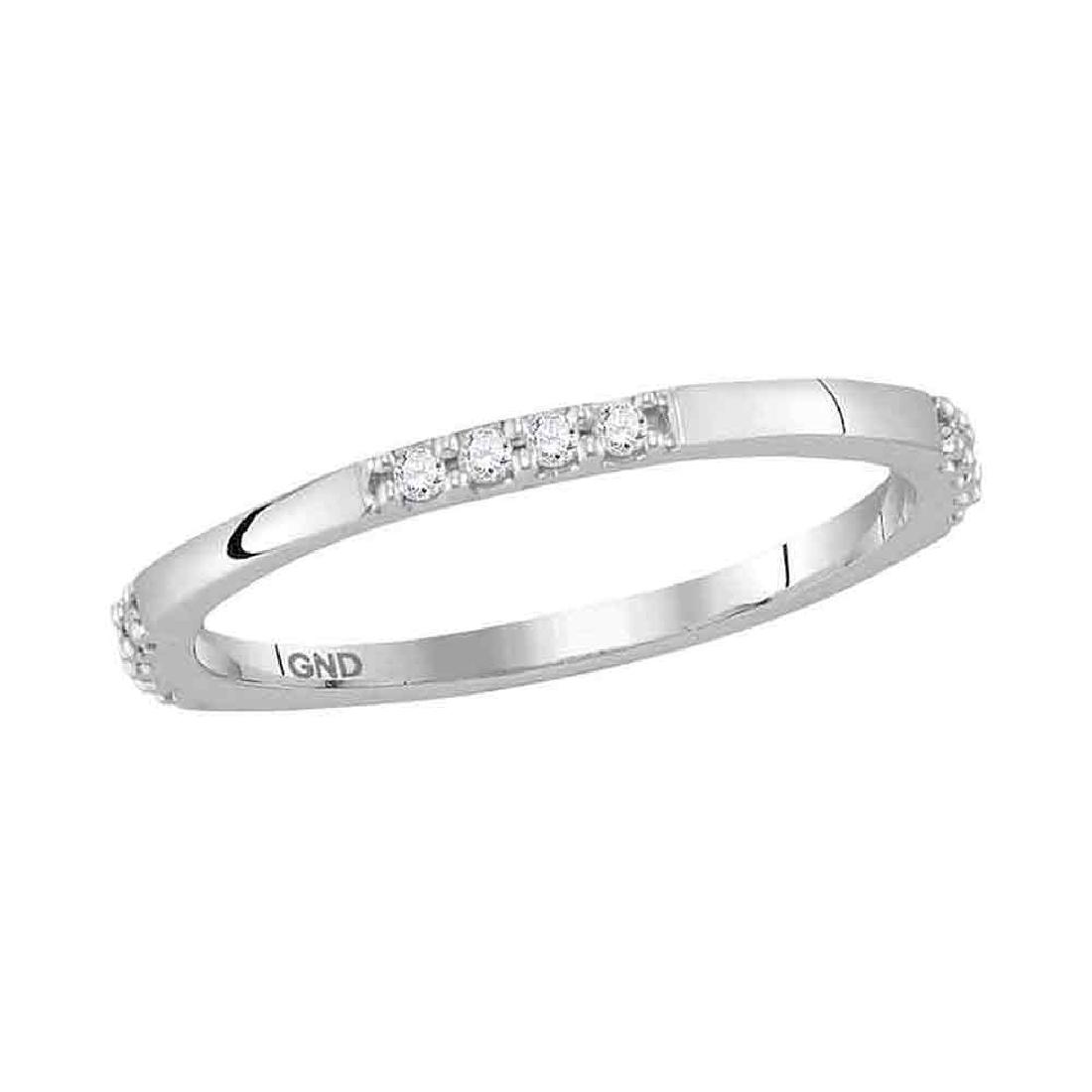 0.11 CTW Diamond Stackable Ring 10KT White Gold -: REF-13H4M- SKU: GD118442 ---- 0.11 CTW Diamond Stackable Ring 10KT White Gold Manufacturer's Suggested Retail Price: $530.00 Mainstone Type: Diamond @ 0.11ct Mainstone Color: H-I Mainstone Clarity: I2