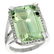 Natural 15.06 ctw green-amethyst & Diamond Engagement