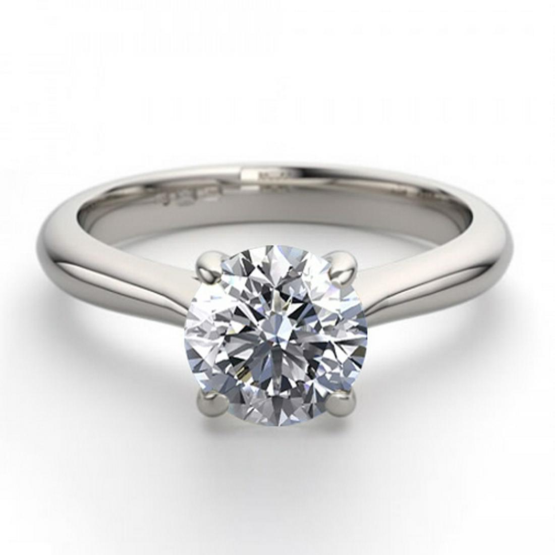 14K White Gold 0.83 ctw Natural Diamond Solitaire Ring: REF-203W4K ---- WJ13209 ----- Manufacturer's Suggested Retail Price: $9500.00 ----- 14K White Gold Jewelry 0.83 ctw Natural Diamond Solitaire Ring ----- Diamond: 1 Round cut @ 0.83 ctw Minimum Diamond