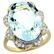 Natural 13.83 ctw aquamarine & Diamond Engagement Ring