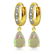 Genuine 1.58 ctw Opal & Diamond Earrings Jewelry 14KT