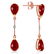 Genuine 7.01 ctw Ruby & Diamond Earrings Jewelry 14KT