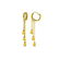 Genuine 4.8 ctw Citrine Earrings 14KT Yellow Gold -