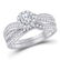 Diamond Bridal Wedding Engagement Ring Band Set 5/8