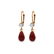Genuine 6.63 ctw Ruby & Diamond Earrings 14KT Rose Gold