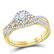 1/2 CTW Round Diamond Twist Bridal Wedding Engagement