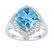 5 CTW Princess Lab-Created Blue Topaz Solitaire Ring