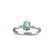 Genuine 0.46 ctw Blue Topaz & Diamond Ring 14KT White