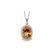Genuine 4.88 ctw Citrine & Diamond Necklace 14KT White