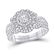 Round Diamond Bridal Wedding Ring Band Set 1 Cttw 14kt