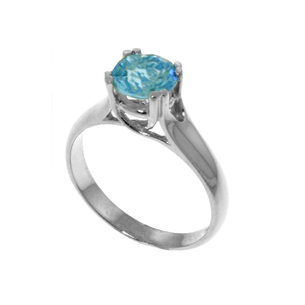 Genuine 1.10 ctw Blue Topaz Ring 14KT White Gold -: REF-57R3P - SKU: GG3151 ---- Genuine 1.10 ctw Blue Topaz Ring 14KT White Gold Manufacturer's Suggested Retail Price: $1800.00 Genuine 14K White Gold 1.1 ctw Blue Topaz Ring Gemstone(s): Blue Topaz Tot