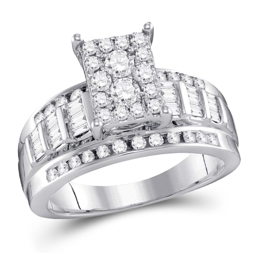 Diamond Cluster Bridal Wedding Engagement Ring 1/2 Cttw: Diamond Cluster Bridal Wedding Engagement Ring 1/2 Cttw 10KT White Gold Manufacturer Suggested Retail Price: $ 1910.00 10kt White Gold Round Diamond Cluster Bridal Wedding Engagement Ring 1/2 Cttw. Co