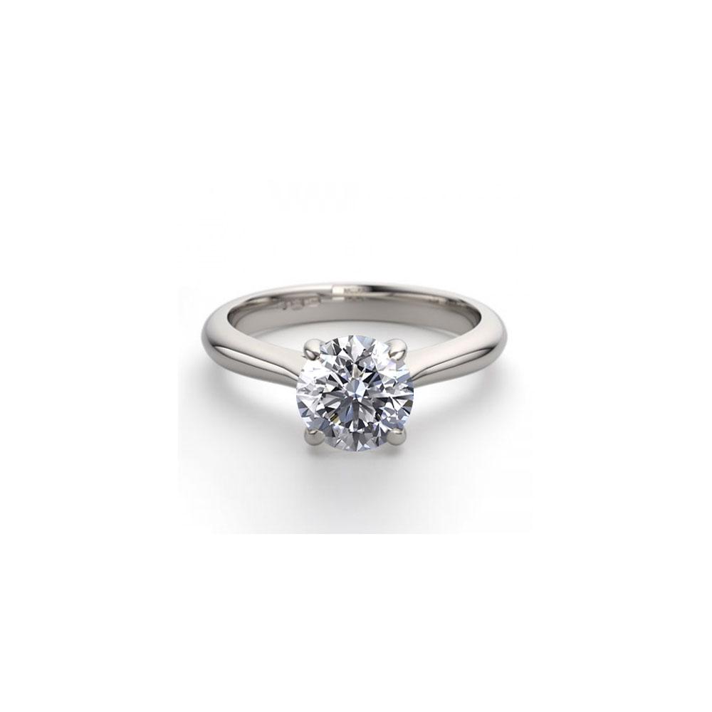 18K White Gold 1.52 ctw Natural Diamond Solitaire Ring: 18K White Gold 1.52 ctw Natural Diamond Solitaire Ring Manufacturer's Suggested Retail Price: $13200.00 18K White Gold Jewelry 1.52 ctw Natural Diamond Solitaire Ring Diamond: 1 Round cut @ 1.52 ctw M