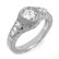 Natural 0.70 ctw Diamond Ring 14K White Gold