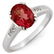 Genuine 1.35ctw Pink Tourmaline & Diamond Ring 10K Gold