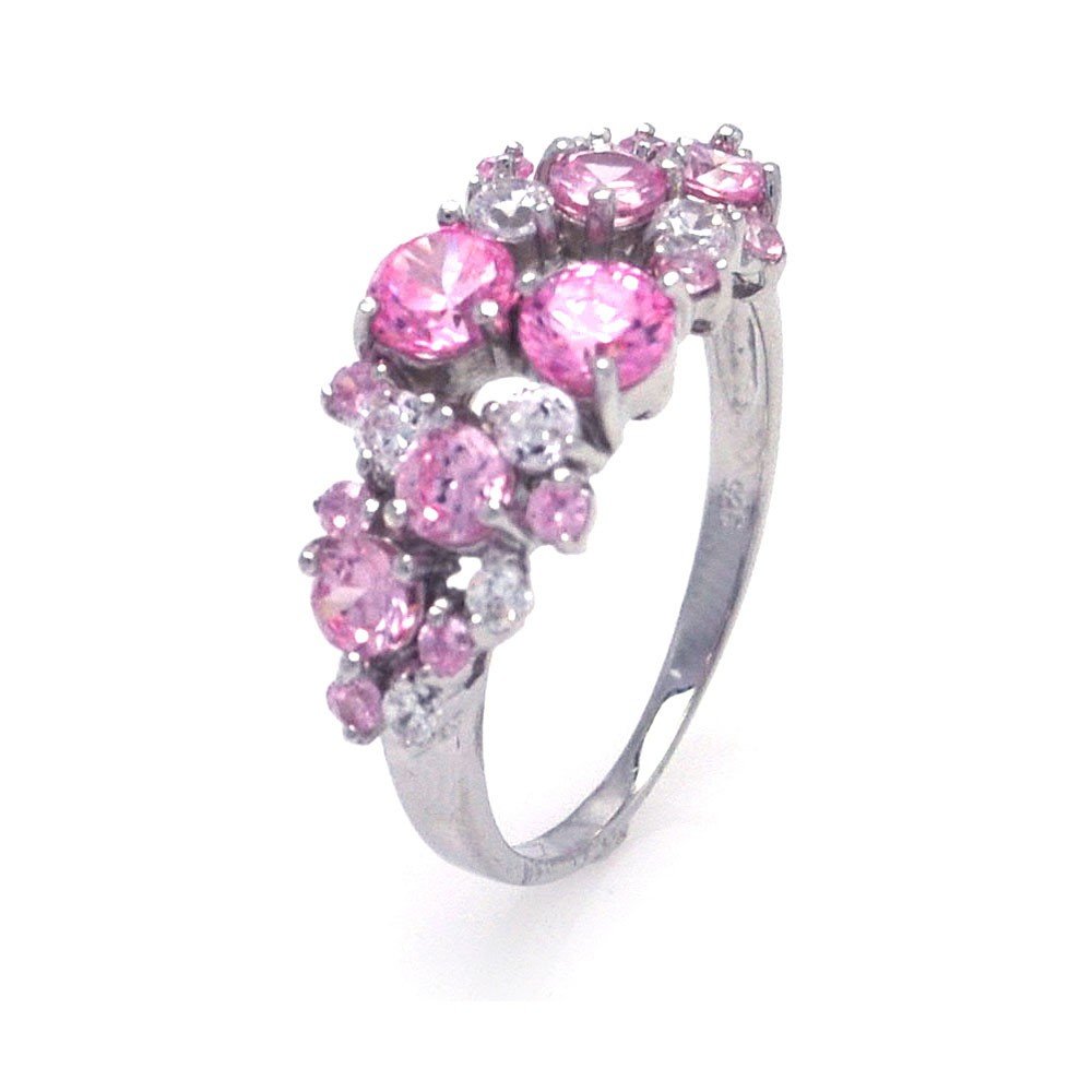 Silver Rings CZ .925 Ladies Sterling Jewelry aar0012pnk: Rhodium Finish,for longer lasting shine. Rings come in sizes of 5, 6, 7, 8, and 9. please e mail us which ring size you wish to have. Silver Rings CZ .925 Ladies Sterling Jewelry aar0012pnk