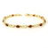 Genuine 2.76 ctw Garnet & Diamond Bracelet Yellow Gold