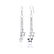 Silver Wire Earrings .925 Ladies Sterling Jewelry