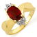Genuine 1.79 ctw Ruby & Diamond Ring 10K Yellow Gold