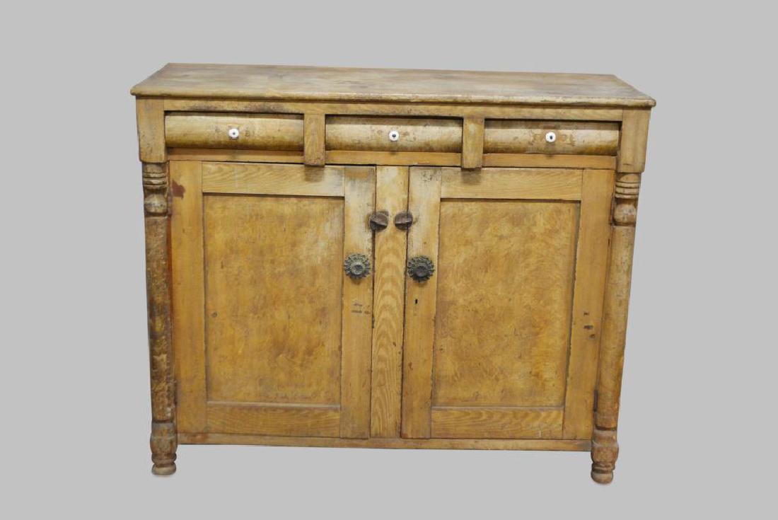 Painted Pa. Jelly Cupboard 45"H,   55"L,   21 1/2"W (1 of 4)