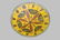 Late 19th C. Metal Painted Game Wheel 28" diam. 3