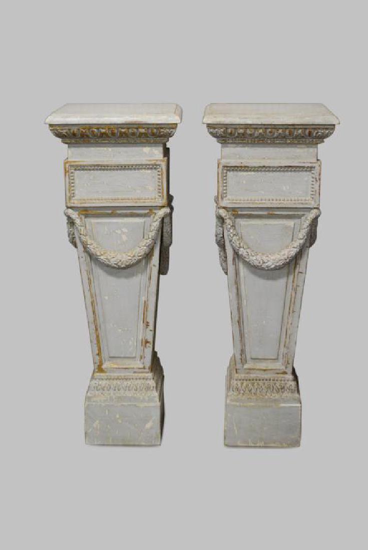 Painted French Pedestal (1 of 3)