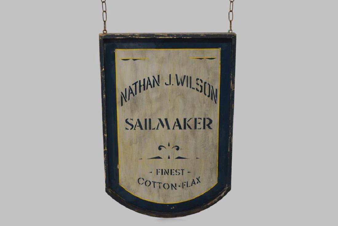Double Sided Sail Maker Trade Sign 37 3/4"  x   25 3/4" (1 of 2)