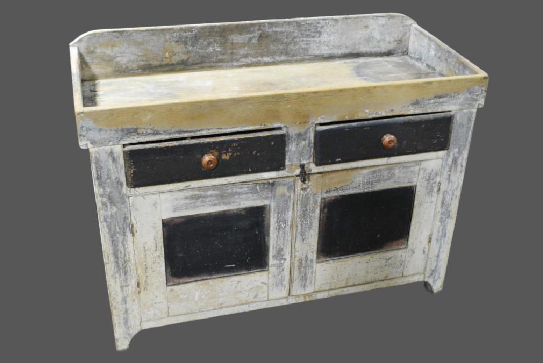 Pa. Painted Dry Sink 36 1/2"H,   49"L,   20"W (1 of 2)