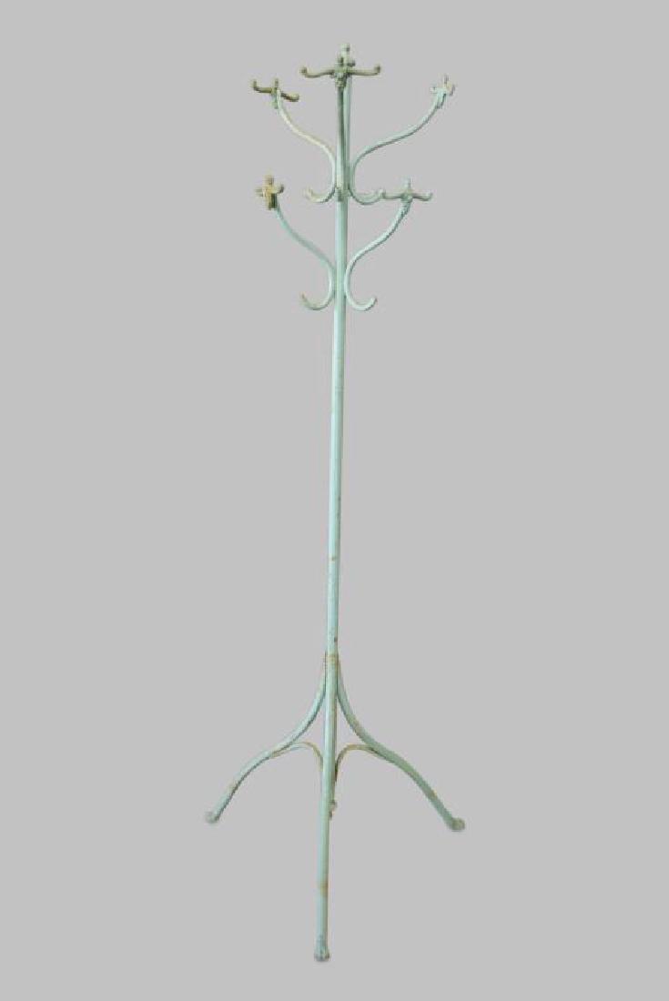 Painted Metal French Coatrack 74"H,   27"  x   23" (1 of 1)