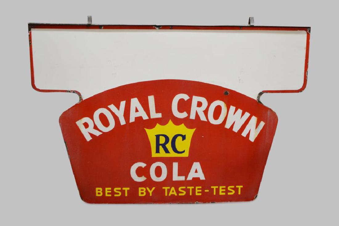 Porcelain Double Sided RC Cola Sign 49" x 70": Porcelain Double Sided RC Cola Sign 49" x 70"