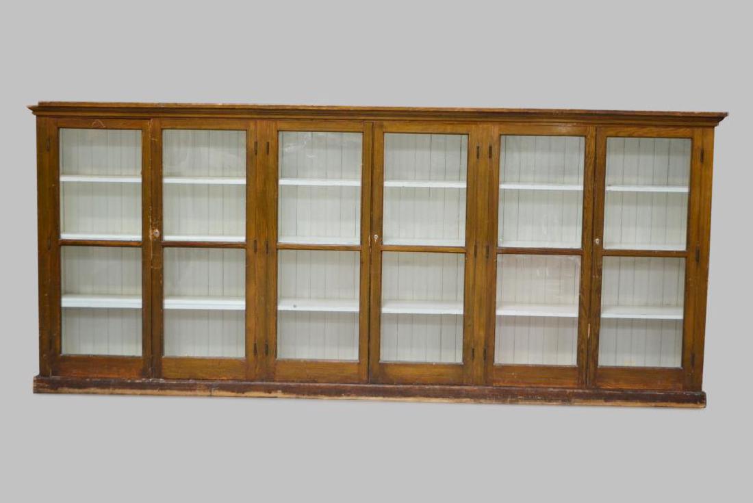 School Science Lab Display Case 62 3/4"H,   143 1/2"L, (1 of 3)