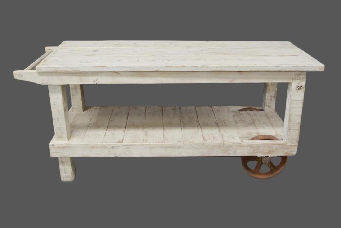 Industrial Work Cart Island 36"H, 80 1/2"L, 28: Industrial Work Cart Island 36"H, 80 1/2"L, 28 1/2"W