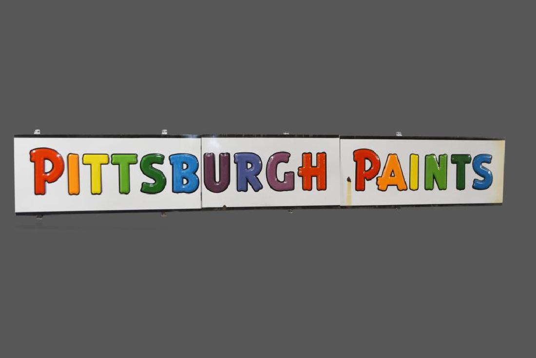 Pittsburgh Paints Sign porcelain
22 1/2"  x   150 1/2" (1 of 1)
