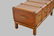 English Traveling Trunk on Stand 21 1/2"H, 46"L, 23 - 3